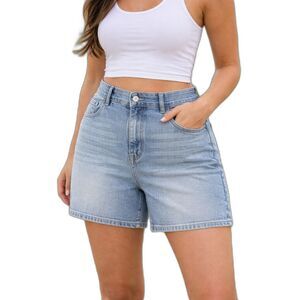Torrid High Rise Dad Shorts Size 26 Denim 7” Inseam Classic Blue Plus Size